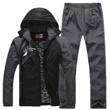 Согреться спортивный костюм для мужчин флисовая подкладка карман на молнии для мужчин s спортивная одежда набор тепловые зимние тренировочные костюмы