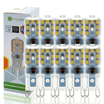 

10PCS Set G9 Decor LED Spot Light Replace Halogen Light 2.5W Transparent Capsule Led Bulb Chandelier Lamp