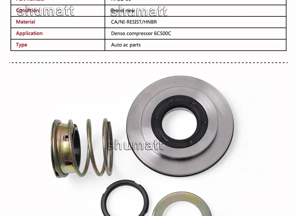 A/C кондиционер уплотнение вала компрессора HFDZ-36 для 6C500C 6C 500C
