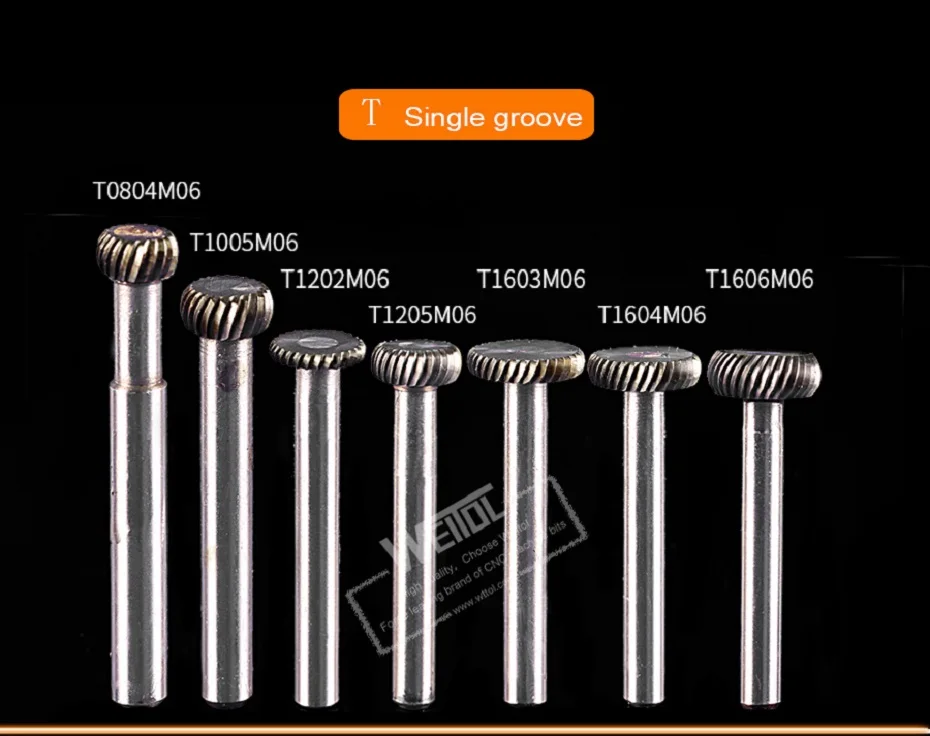 Weitol 3 шт. 1/4 дюйма 6 мм Т твердосплавные поворотные файлы карбида вольфрама заусенцев ЧПУ Биты для гравировки фреза