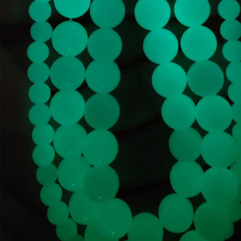 6 мм-10 мм светящийся светильник, светящиеся бусины из натурального камня, очаровательные бусины для самостоятельного изготовления ювелирных изделий Аксессуары для браслетов колье