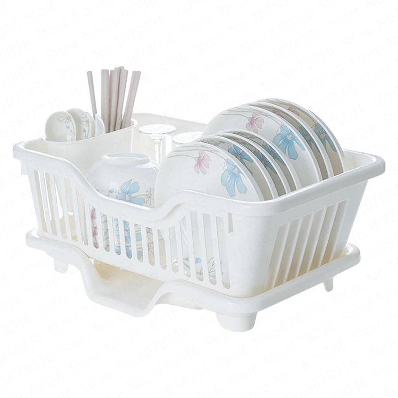 

Japanese Drain Dish Rack Kitchen Plastic Leaking Tray Filter Water Drying Tableware Colander Stand for Dishes Organizer