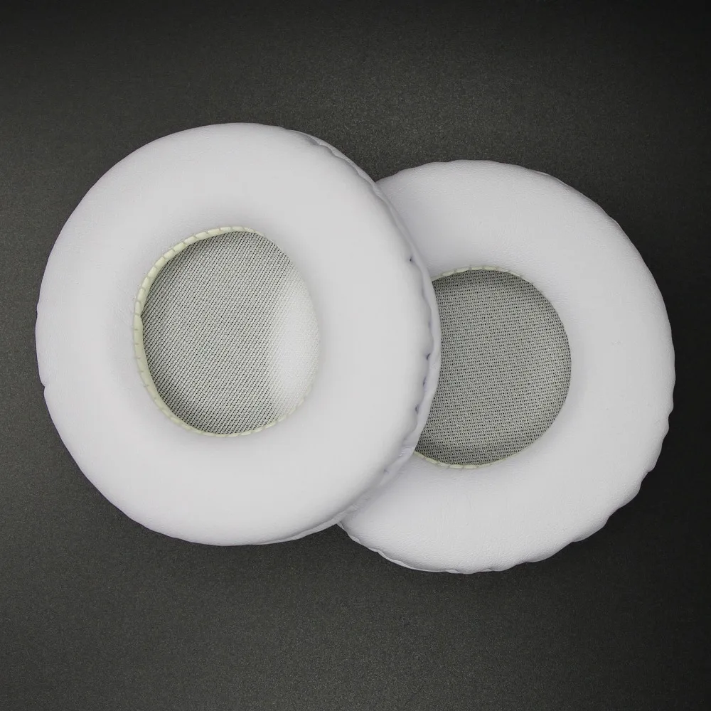 White Ear Pads 70mm Foam Cushions for Audio-Technica ATH-SJ5 ATH-SJ55 ES7 Headphones (2)