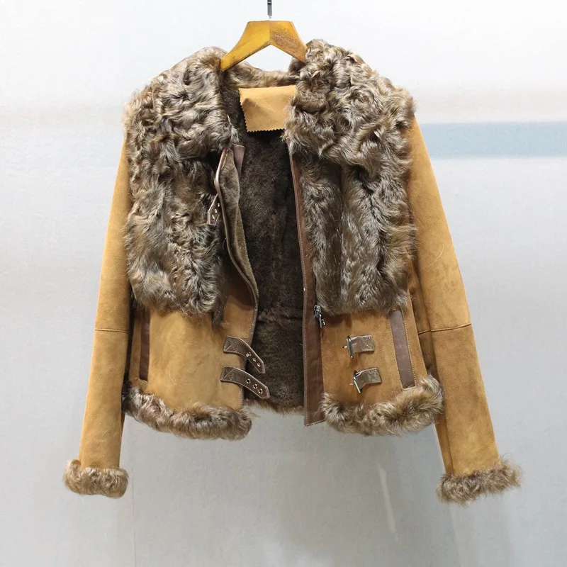 ladies sheepskin coat