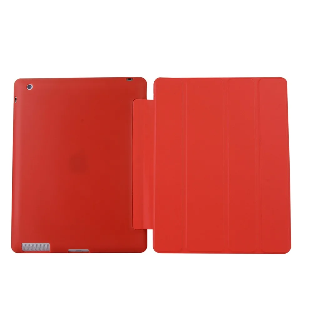case For iPad 2 / iPad 3 / iPad 4 case Silicone Cover Smart Slim Magnetic TPU Leather Stand Case For iPad2/ iPad3/ iPad4 + Gift