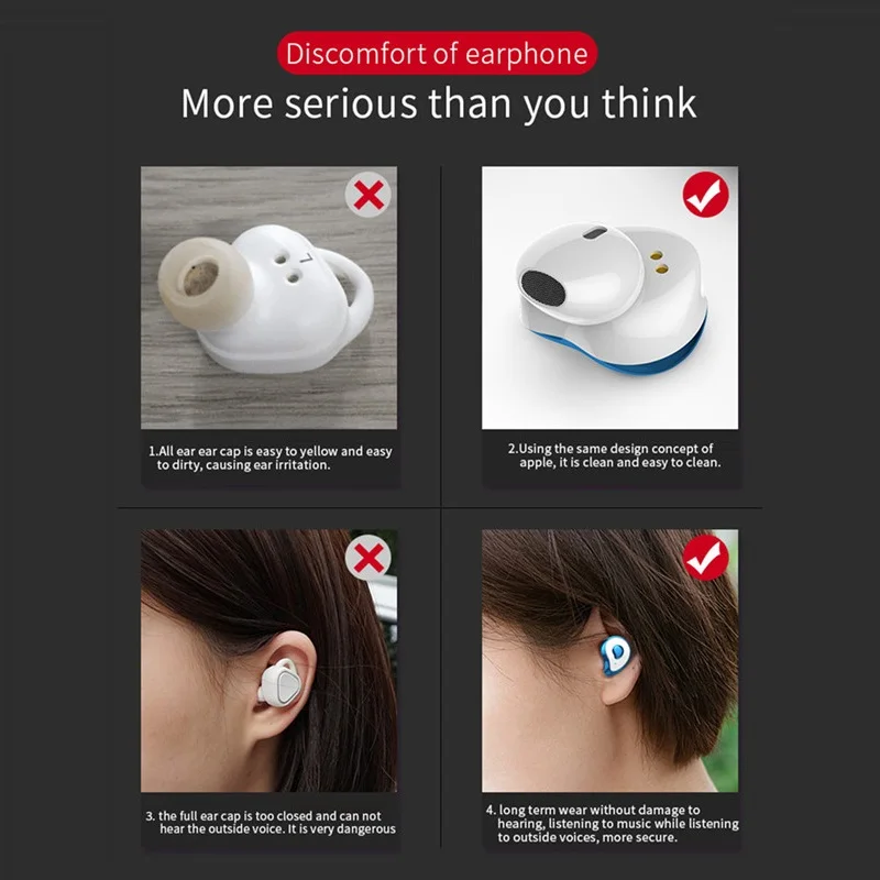 ONEVAN 5 0 беспроводные Bluetooth наушники мини стерео HiFi бас с микрофоном для Ios Android