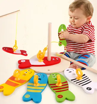 

Fishing Toys For Children Digital Fishing Column Wooden Toys Educational Toys Montessori Kids Toys Birthday Gift