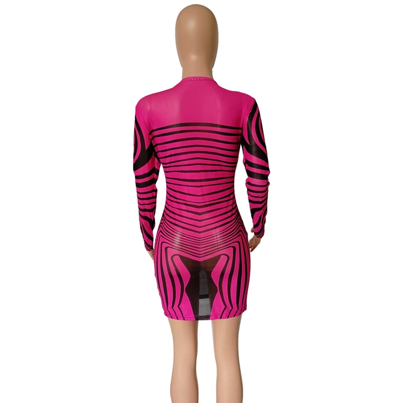 mesh bodycon dress -15