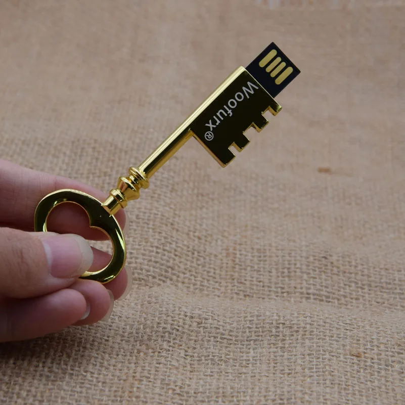 Модный Пользовательский логотип металлическая Форма ключ usb флеш-накопитель Флешка 4 ГБ 8 ГБ 16 ГБ 32 ГБ 64 ГБ стальная карта памяти U диск свадебный подарок