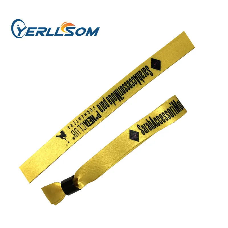 YERLLSOM 800PCS/Lot High Quality Customized 15*350mm printed cloth fabric wristbands for events F19052901 | Украшения и