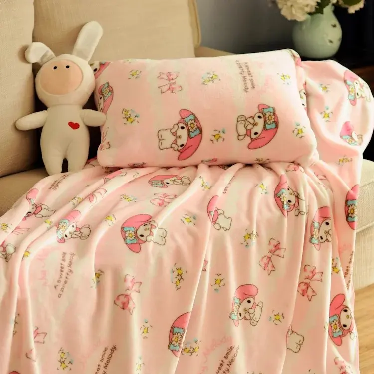 1 шт. мягкий мультяшный бант My Melody Чехол на подушку плюшевое фланелевое одеяло