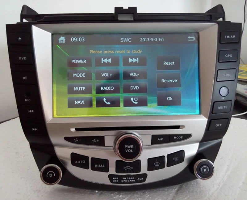 Автомагнитола 2 din для honda accord 2003 2007 с управлением рулевым колесом камерой заднего