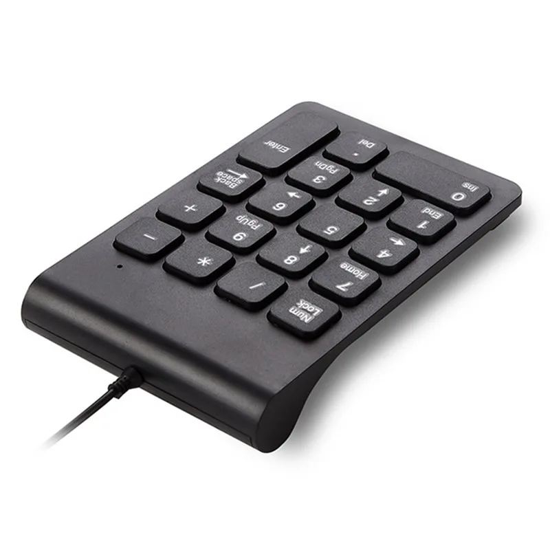 Новая Проводная цифровая клавиатура USB номер Pad 18 ключей Мини Цифровая клавиатура для ноутбук Laptop персональный компьютер Desktop D