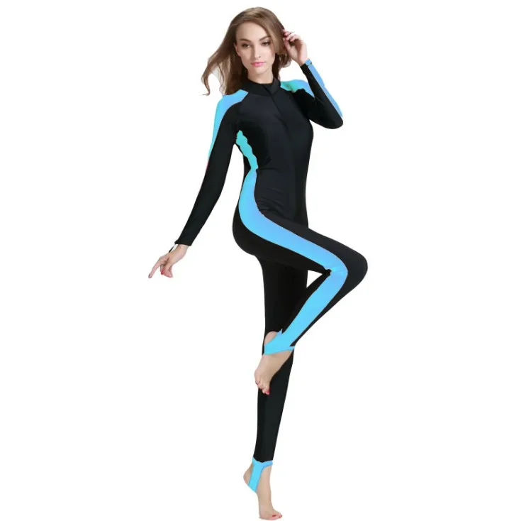 Цельный комбинезон с длинными рукавами для подводного плавания, купальный костюм для подводного плавания, гидрокостюмы для серфинга дайвинга