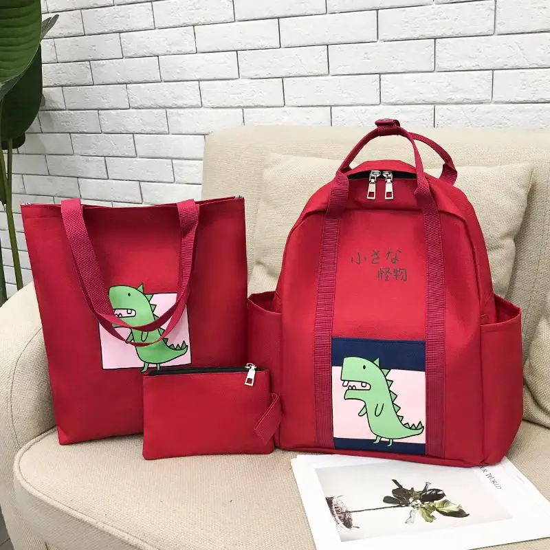 Модный рюкзак, летний женский рюкзак, школьная сумка для девочек-подростков, рюкзак Mochilas, женский рюкзак через плечо, сумка - Цвет: Red Dragon