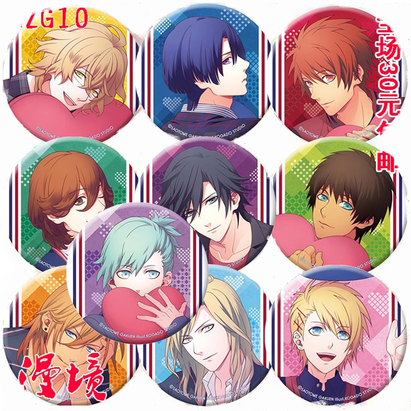1 шт. 58 мм анимационный значок Uta No Prince Sama Ichinose Tokiya Ittoki Otoya Tsukimiya Ringo аниме брошь |