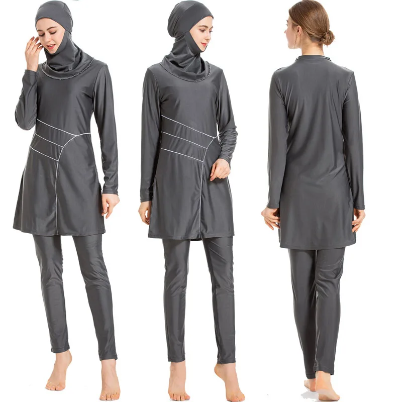 

Islamic Muslim Swimsuit Clothe Two Pieces Women Swimwear Muslim Swimwear Comfortable Swimming Burkini Fashion Bathing Suit