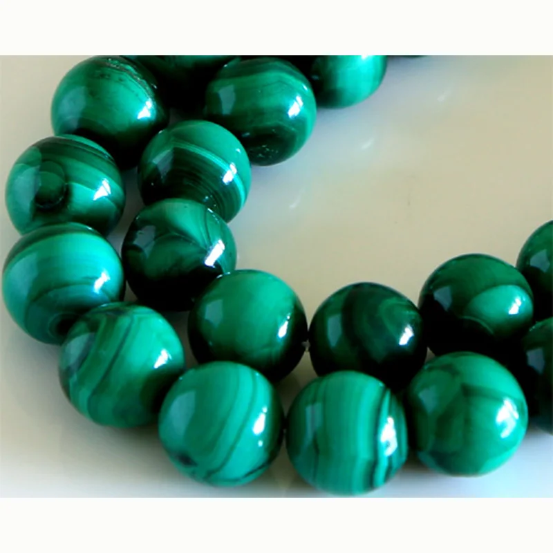 

Discount Wholesale Natural Genuine Green Malachite Round Loose Stone Beads 3-18mm Jewelry DIY Necklaces or Bracelets 15" 02828