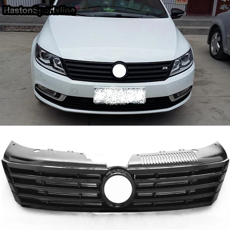 Для Volkswagen Passat CC глянцевый черный ABS передний бампер сетка решетка гриль 2013