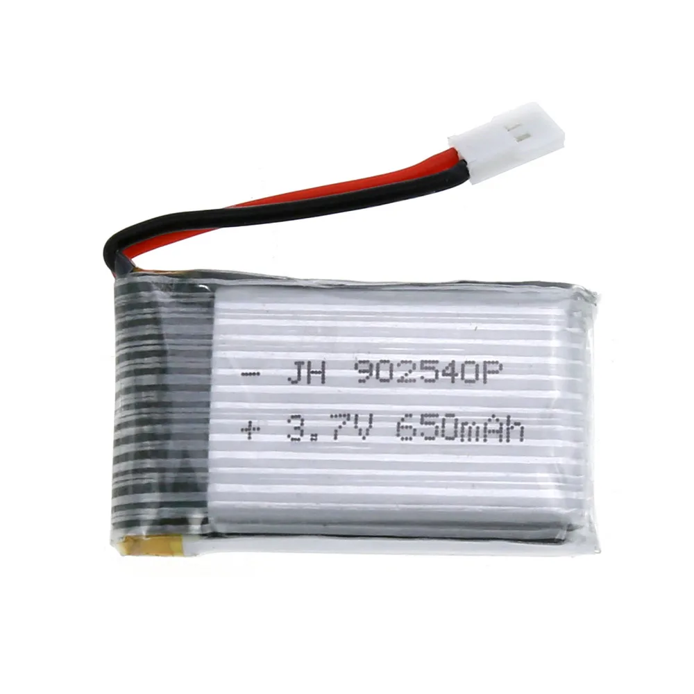 

100% Brand New and Hot Selling 3.7V 650mAh Lipo Battery Part for Syma X5C X5SC X5SW CX-30 Drone air-to-air plug