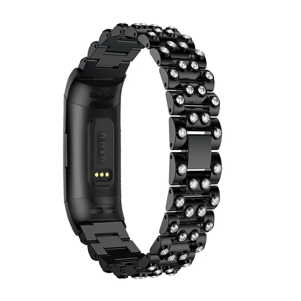 2в1 COMLYO браслет из нержавеющей стали для Fitbit Charge 3 Band Смарт-часы ремешок, Защитная пленка для Fitbit Charge 3 Смарт-часы