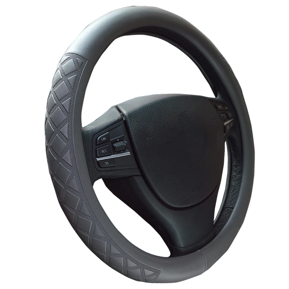 2016 Skid Safety Steering Wheel Cover PU Leather Wrap Fit For Isuzu