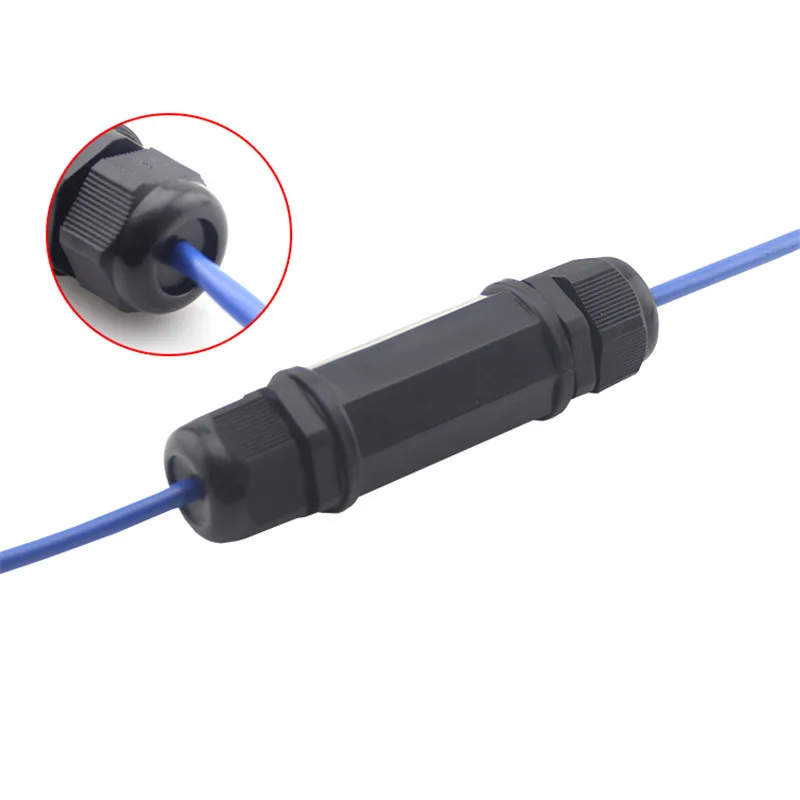 IP68 Protection M20 Ethernet LAN RJ45 AP Waterproof Connector for Double Cable (2)