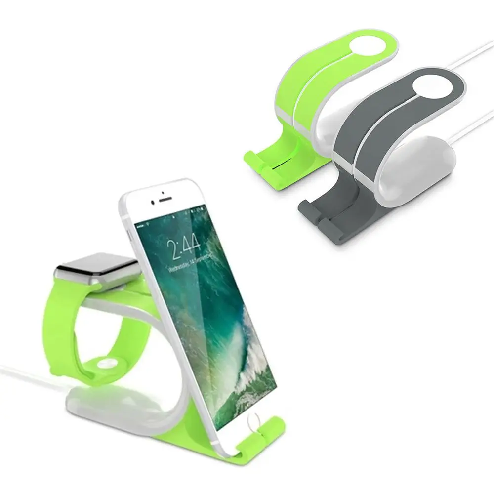 

2-in-1 Desktop Stand Mobile Phone Holder Watch Rack Charging Dock for i Watch Series For iPhone Support cellular phone