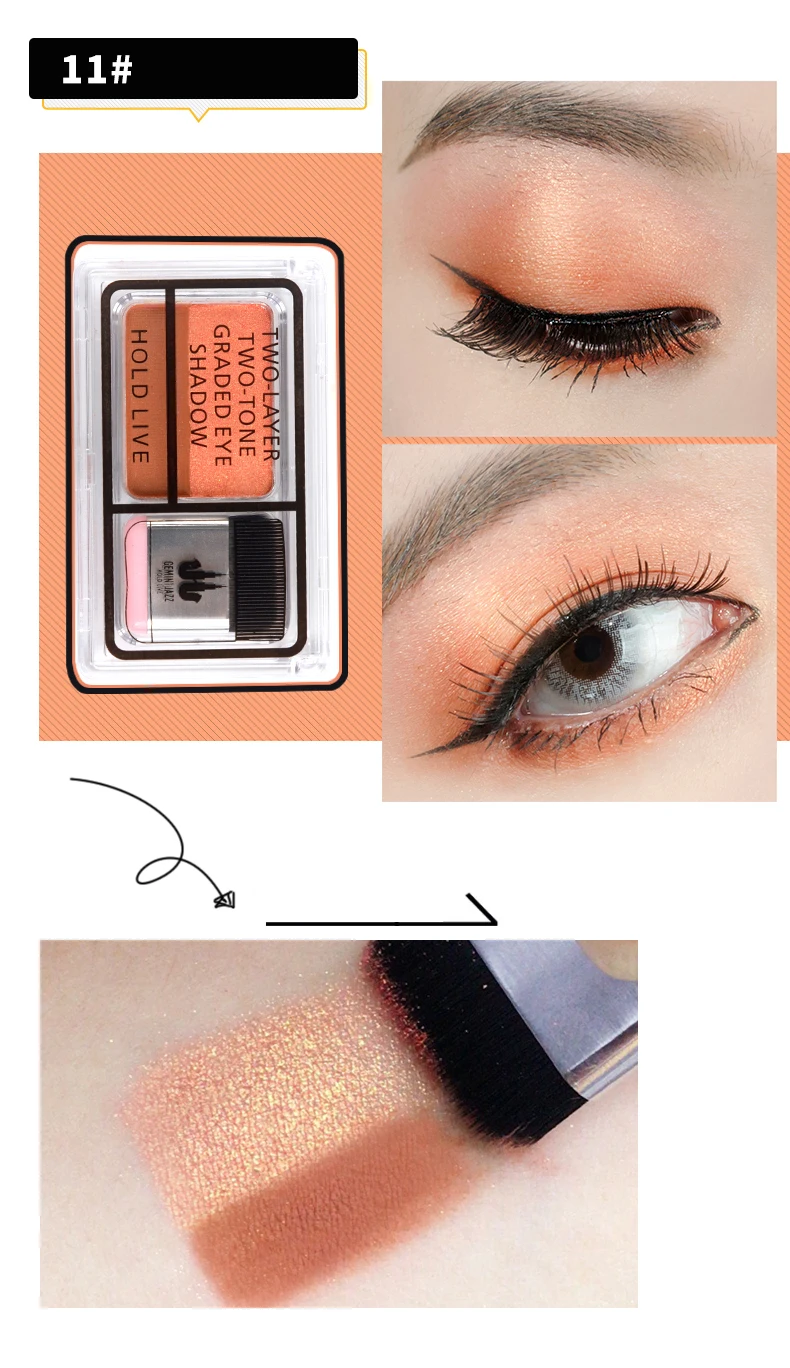 Two-Layer Two-Tone Graded Eyeshadow Palette (20)