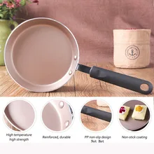 Non-stick Copper Saucepan Gas Induction Cooker Nonstick Skillet With Coating Oven Dishwasher Safe Pancake Pan No-hot Handle Pan