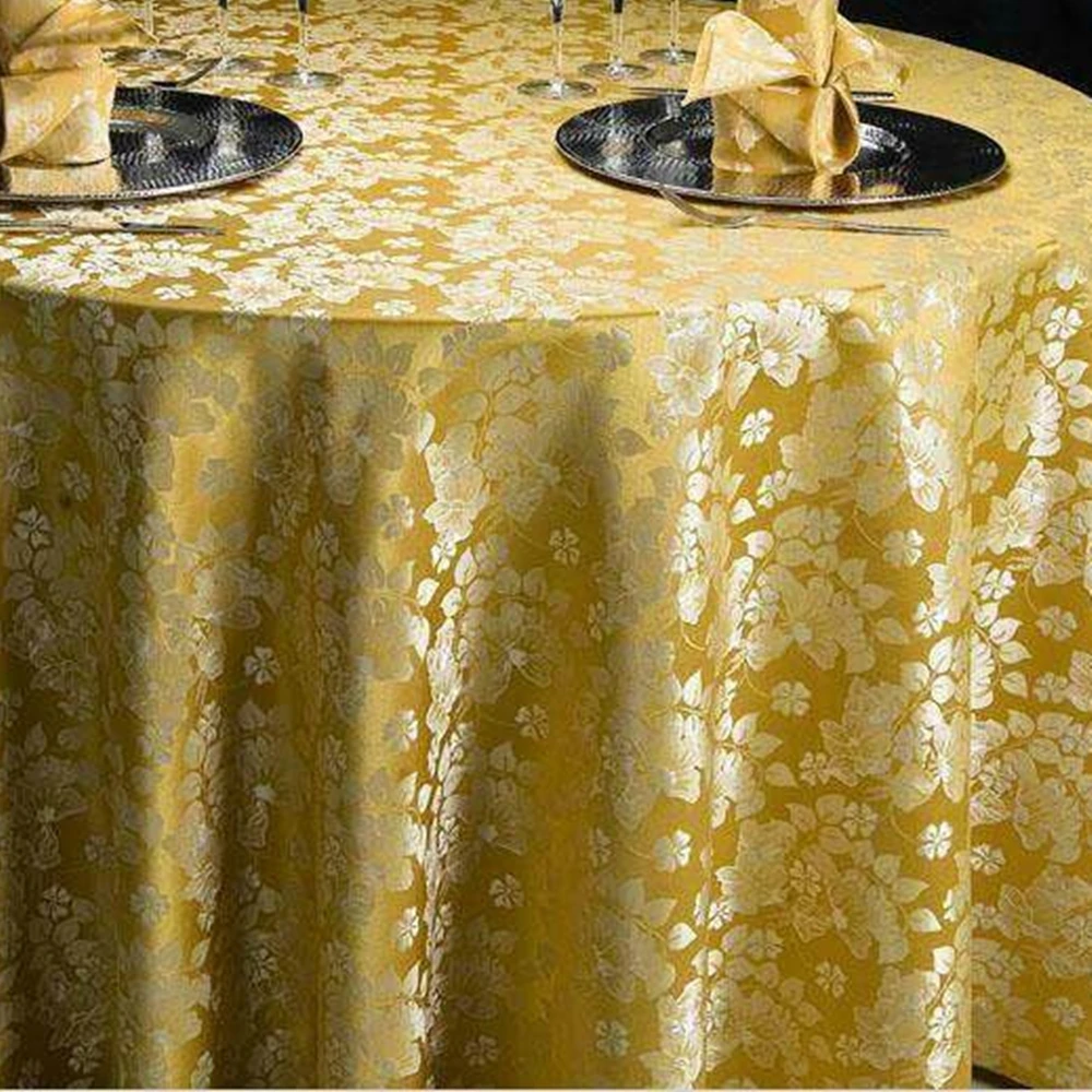 

SHSEJA Hotel tablecloths quality restaurant round tablecloths European tablecloths wedding decoration tablecloths