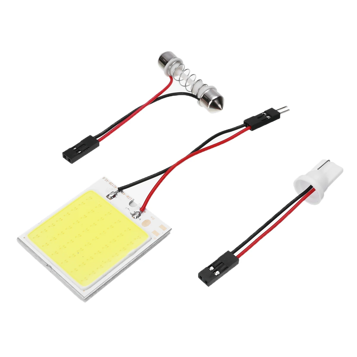 10 шт. 12 В 6 Вт 48 SMD COB Чип светодиодный для салона автомобиля купольная Панель T10 гирлянда; осветительная лампа супер белая лампа для чтения