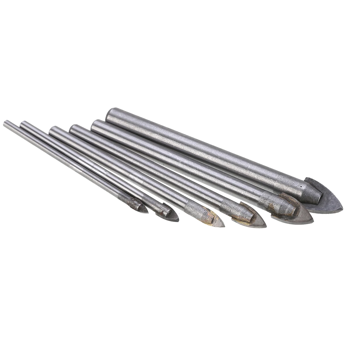Mayitr 6Pcs Glass Drill Head 3mm-10mm Ceramic Tiles Drill Bit Set Silver Spear Head Glass Drill Bits Mayitr 6Pcs Glass Drill Head 3mm-10mm Ceramic Tiles Drill Bit Set Silver Spear Head Glass Drill Bits