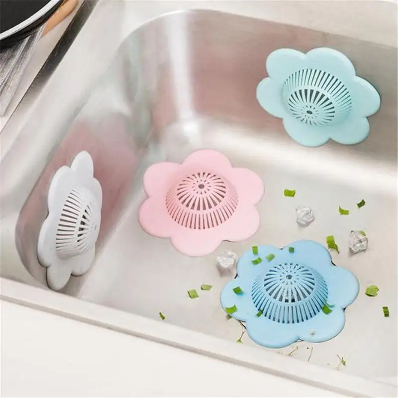 

Sink Filter Pad Silicone Filter Floor Drain Kitchen Sink Floor Drain Cover Bathroom Washroom Sink Hair Catcher Anti-clogging