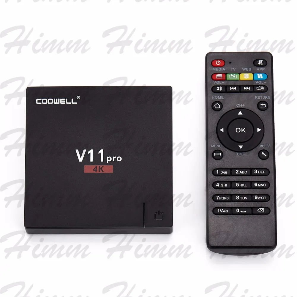 

COOWELL V11 PRO Smart Android 6.0 TV Box Amlogic S905X Quad-Core (2.0GHZ) 1GB 8GB Support 3D movie Smart Multimedia Player
