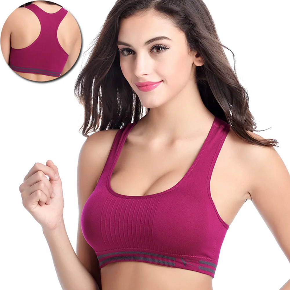 

2018 Exercise Shockproof-sports Lingerie for Women Top Large Size Vest Athletic Bra Running-Gym Sleep Underwear