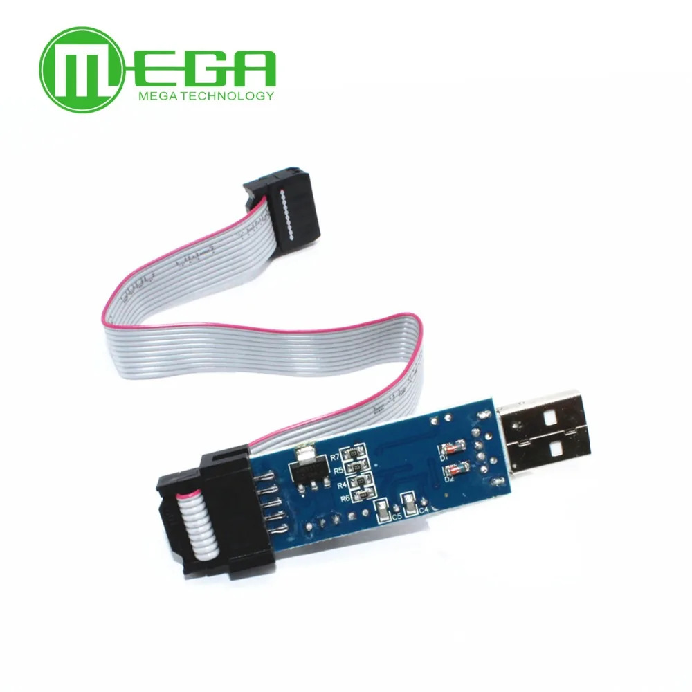 1 лот USBASP USBISP AVR программист USB ATMEGA8 ATMEGA128 Поддержка Win7 64K