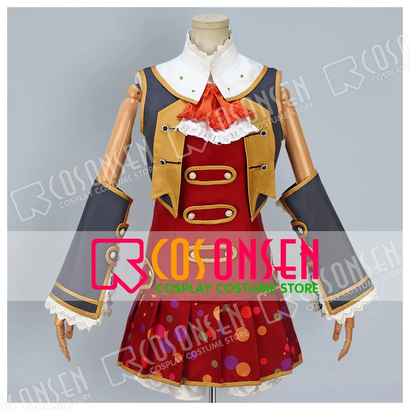 

COSPLAYONSEN Love Live Valentine Awaken Honoka Kosaka Cosplay Costume Sleeveless 10 Pcs Full Set