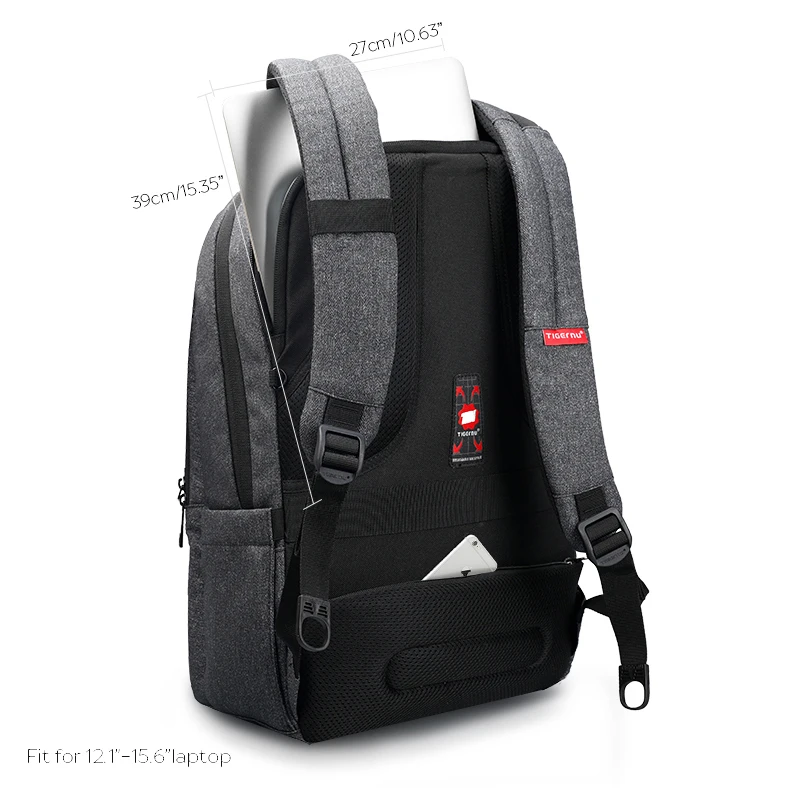 Tigernu Anti ladrón USB Mochila De 15,6 a 17 pulgadas mochila portátil para los hombres y las mujeres la escuela bolso para mujer hombre viajes mochila femenina