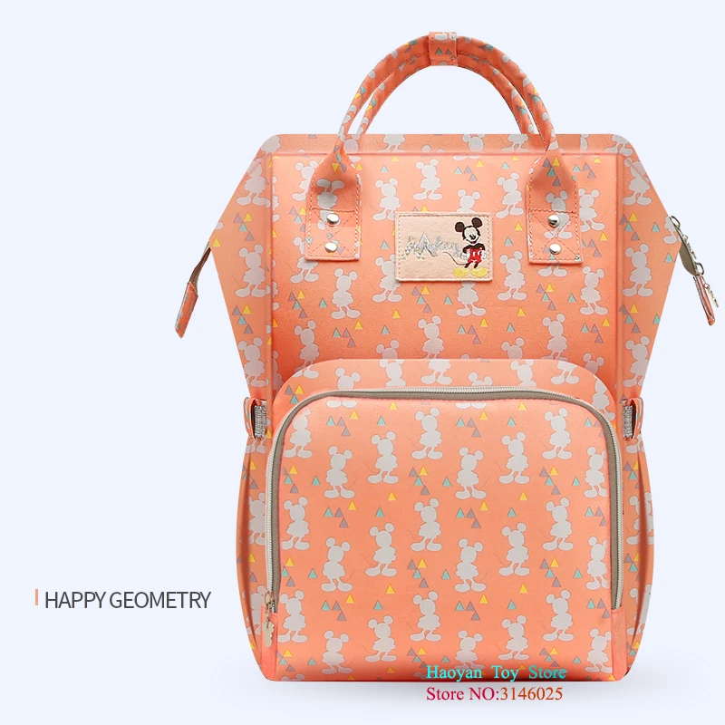 Disney Mochila Maternidade Bolso материнская водонепроницаемая сумка для подгузников Мумия Микки USB бутылки Кормление Путешествия Пеленки сумка рюкзак