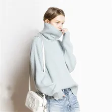 ZEHANGSEA-women's new high-neck sweater short loose pullover 5 colors 3 yards European and American fashion simple women's shirt