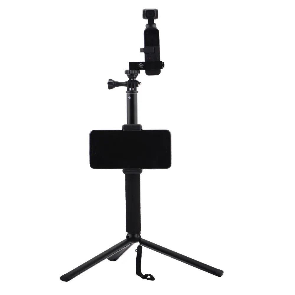 

New Arrival Phone Fixing Clamp Bracket Extending Rod Tripod for DJI OSMO Pocket Self-timer Extension Rod Gimbal Accessories
