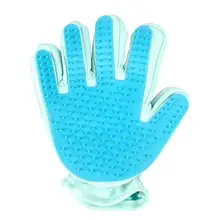 Резиновая правая рука Массаж Пять пальцев щетка-удаление волос для купания Pet перчатка для кошки собаки