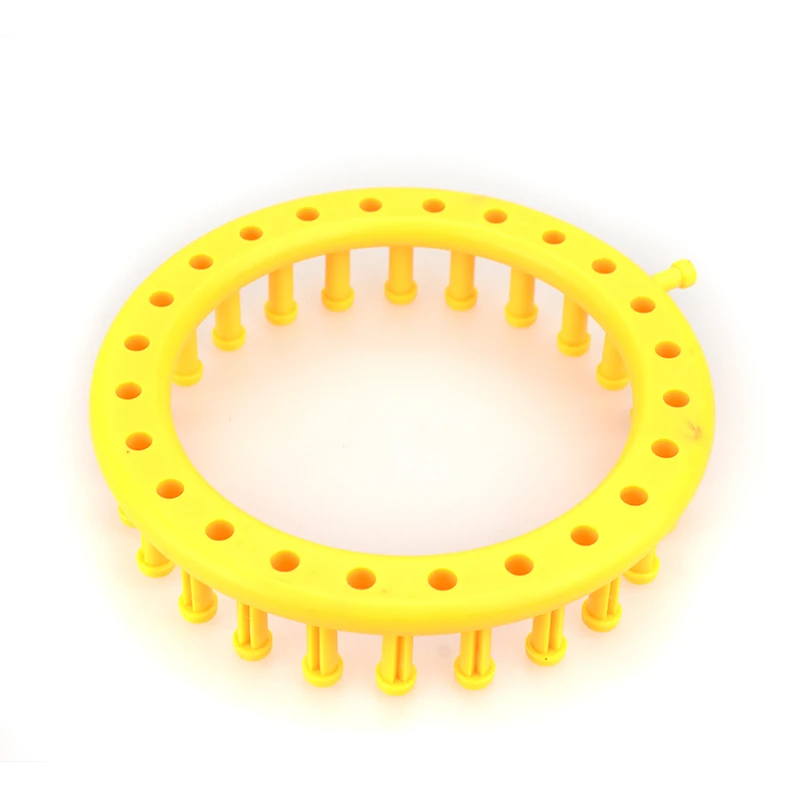 Looen Brand New 14cm 1pcs Round Circle Hat Knitter Knitting Knit Loom DIY Tool Kit Randomly Colors Knitting Loom For Women Gift  (6)
