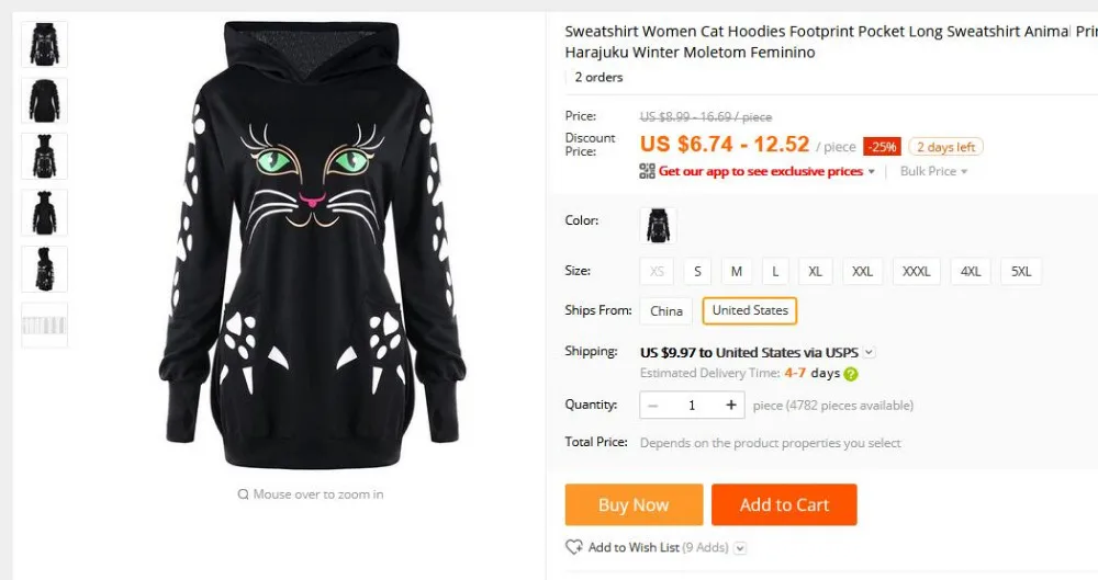 Женский пуловер с рисунком кота, Женский пуловер из смешанного хлопка, милый спортивный костюм с капюшоном Kawaii