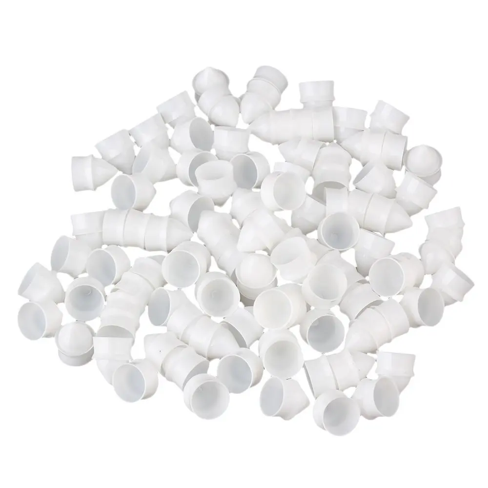 

17x15mm White Plastic Japan Type Dispensing Industrial Syringe Piston for 10CC Syringe Barrel Pack of 100