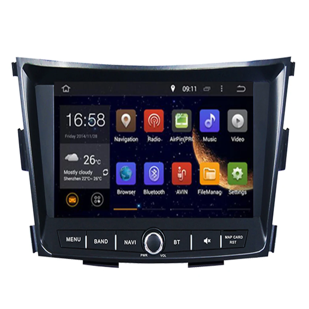 Best 8 Inch Android 9.0 HD IPS 4+32GB CAR DVD PLAYER Multimedia GPS RADIO For SSANGYONG TIVOLI 2015 2016 2017- 2019 OBD Stereo Audio 2