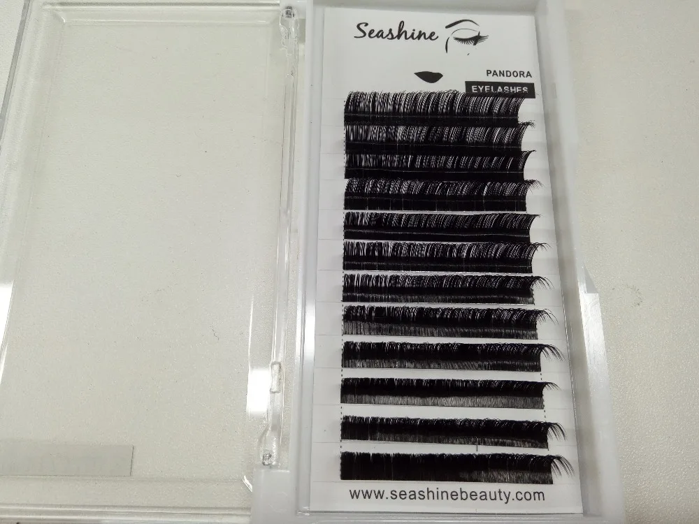 Дешево 8 мм 14 мм Смешанные Длина наращивания ресниц 0.03 C D локон 3D отдельных ресницы Корея шелк объем ресницы