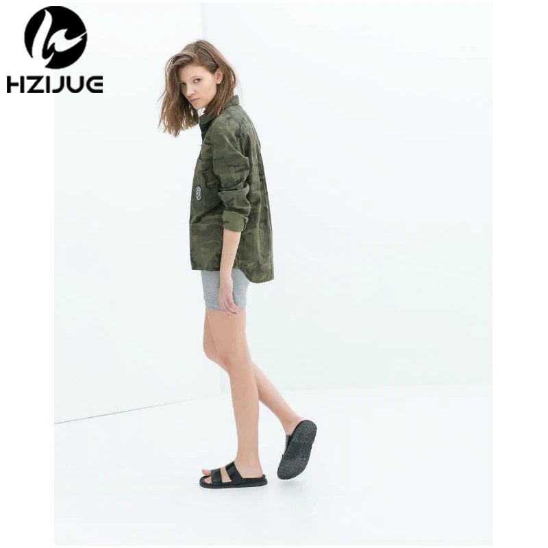 HZIJUE 2018 Fashion Long Sleeve chaqueta militar Coat Women Green Military Jackets Slim Embroidered Women Jacket Blouses Coats HZIJUE 2018 Fashion Long Sleeve chaqueta militar Coat Women Green Military Jackets Slim Embroidered Women Jacket Blouses Coats