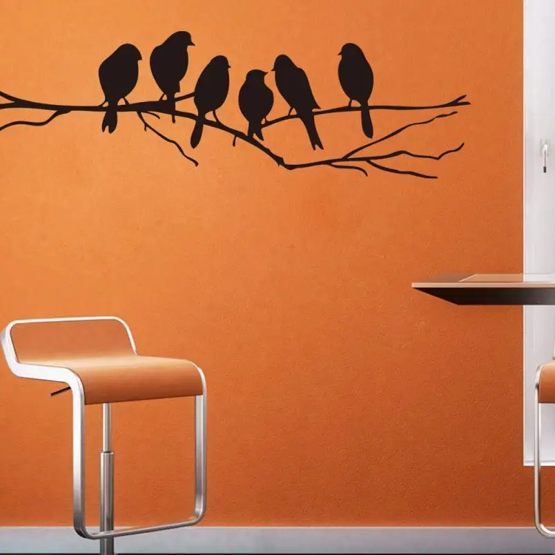 Black Bird Tree Branch Removable Pvc Vinyl Wall Sticker Art Home Decor Wall ART